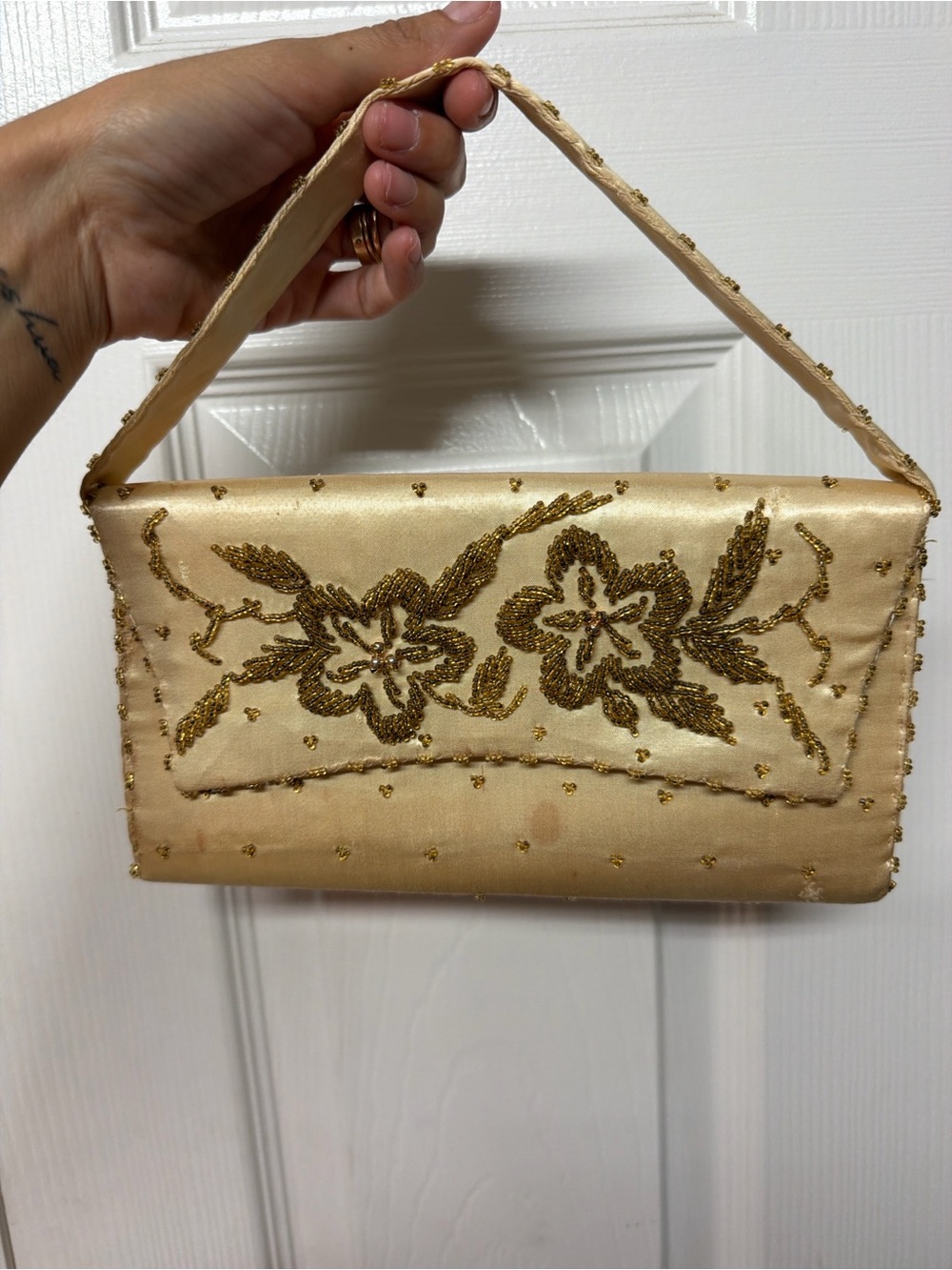 Vintage Gold Beaded Clutch – Regale Ltd